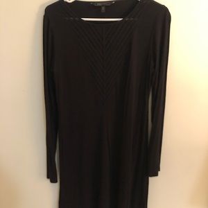 BCBGMaxAzria Long Sleeve Black Dress, Small